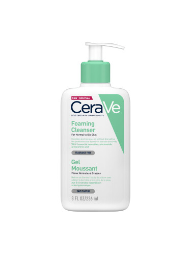 CeraVe Измиваща гел-пяна за лице за нормална и смесена кожа - 236 ml