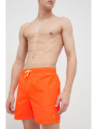 Плувни шорти Guess в оранжево