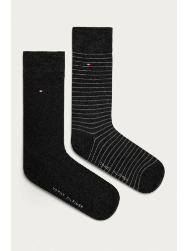 Чорапи Tommy Hilfiger (2 чифта) в сиво 100001496