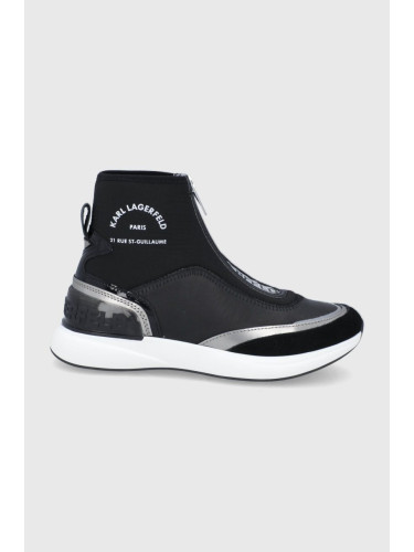 Обувки Karl Lagerfeld в черно с равна подметка