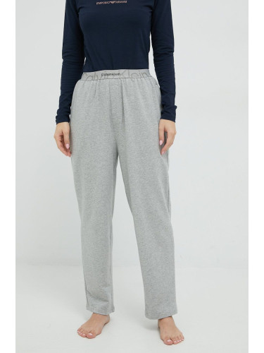 Домашен панталон Calvin Klein Underwear дамски в сиво