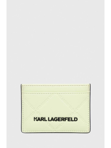 Калъф за карти Karl Lagerfeld дамски в зелено