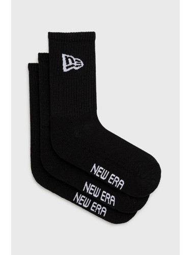 Чорапи New Era (3 чифта) в черно