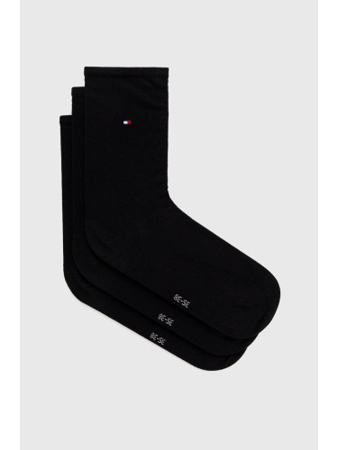 Чорапи Tommy Hilfiger (3 броя) в черно