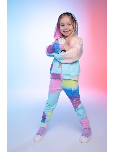 Детски памучен спортен панталон Coccodrillo с десен