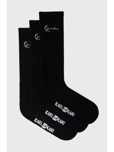 Чорапи Karl Kani (3 чифта) в черно