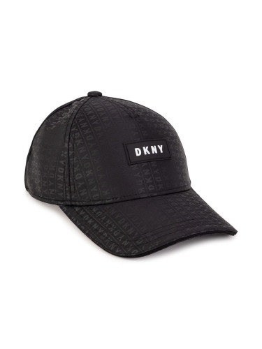 Детска шапка Dkny в черно с апликация