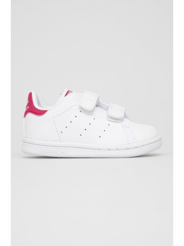 Детски обувки adidas Originals Stan Smith CF I FX7538 в бяло