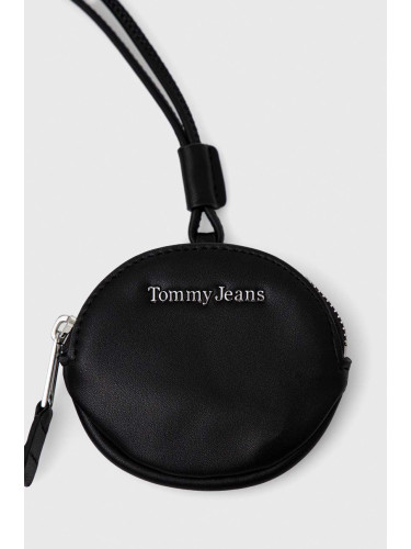 Портмоне Tommy Jeans дамски в черно