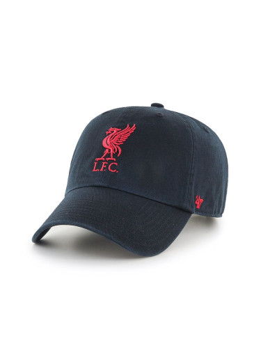 Шапка 47 brand EPL Liverpool FC в черно с апликация 0  EPL-RGW04GWS-BKC
