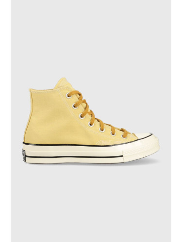 Високи кецове Converse Chuck 70 в жълто A03436C