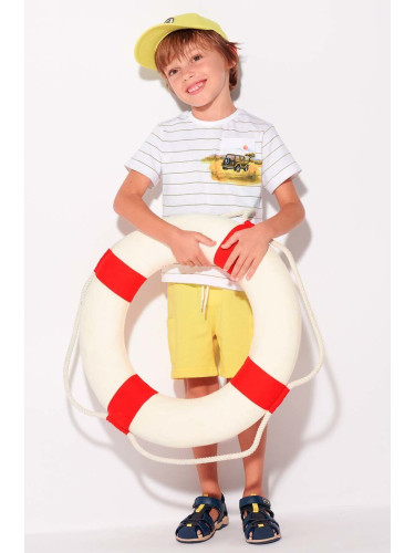 Детски памучен комплект Mayoral в жълто