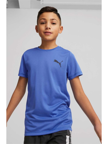 Детска тениска Puma ACTIVE Small Logo Tee B в лилаво с принт