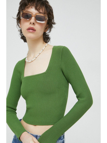 Пуловер Abercrombie & Fitch в зелено
