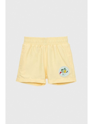 Детски плувни шорти Fila в жълто