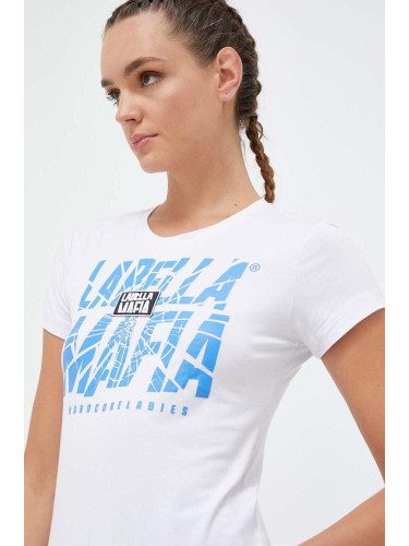 Тениска LaBellaMafia Hardcore Ladies в бяло
