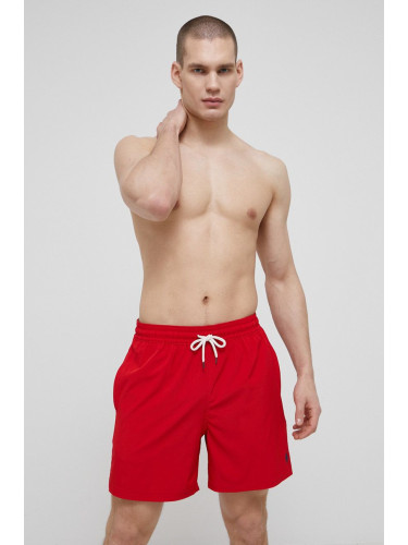 Плувни шорти Polo Ralph Lauren в червено