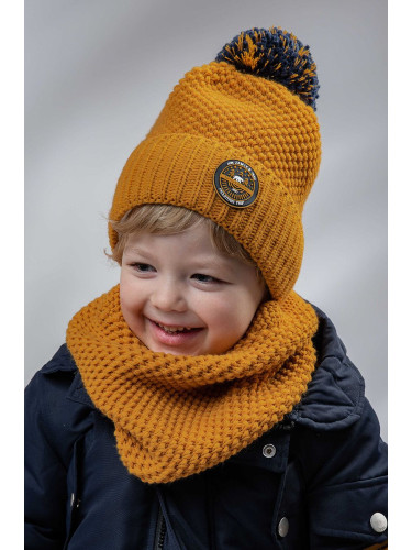 Детска шапка Jamiks в жълто
