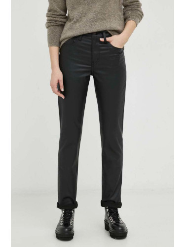 Панталони Levi's в черно със стандартна кройка, с висока талия