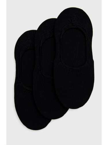 Чорапи Calvin Klein (3 чифта) дамски в черно