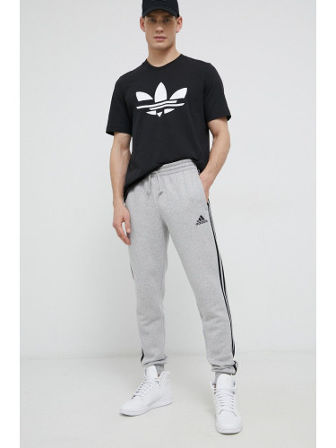 Панталон adidas GM1091 мъжки в сиво с апликация