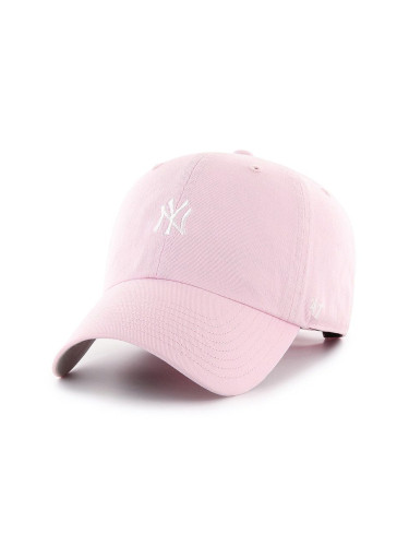 Шапка 47brand New York Yankees в розово с апликация