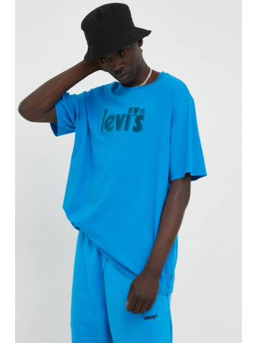 Памучна тениска Levi's с принт