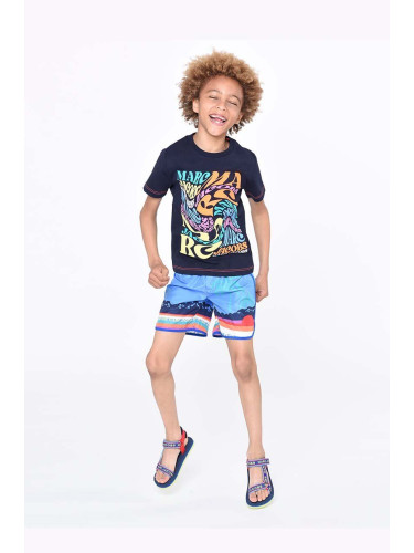 Детски плувни шорти Marc Jacobs в синьо