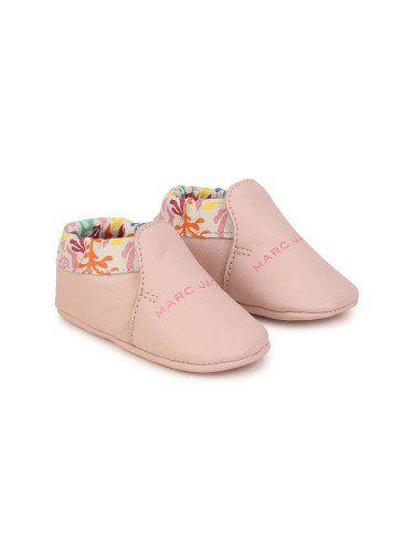 Бебешки кожени обувки Marc Jacobs в розово