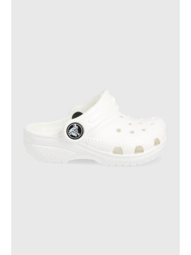 Детски чехли Crocs в бяло