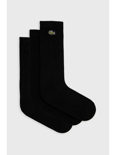 Чорапи Lacoste мъжки в черно