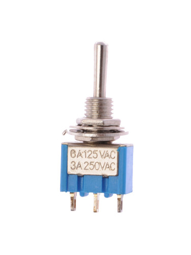 ЦК ключ, PRK0022-103.1, 3А/250VAC, 6А/125VAC, SP3T, ON-OFF-ON, 3 пина