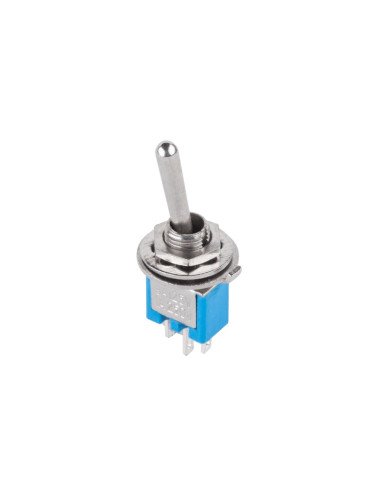 ЦК ключ, SMTS-102-A2, 1.5А/250VAC, 3А/125VAC, SPDT, ON-ON, 3 пина