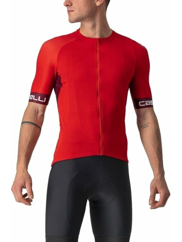 Castelli Entrata VI Джърси Red/Bordeaux/Ivory XL