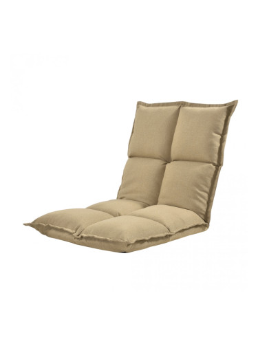 Стол за сядане на пода 110 x 55 x 11 cm, Бежов