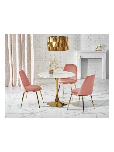 Луксозен трапезен комплект BM-Casemiro, злато + 4 стола КH460