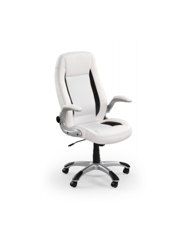 Офис стол BM-Saturn 1, еко кожа, бял