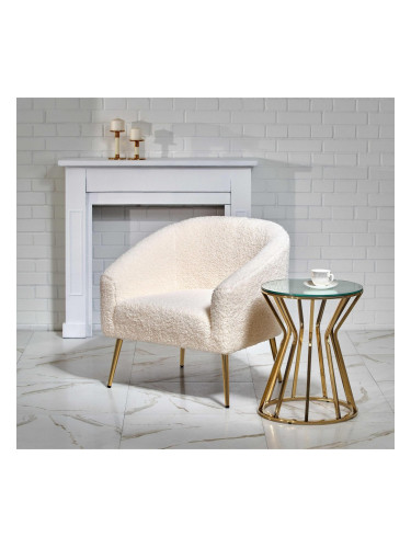 Кресло BM-Grifon 1, крем/златен