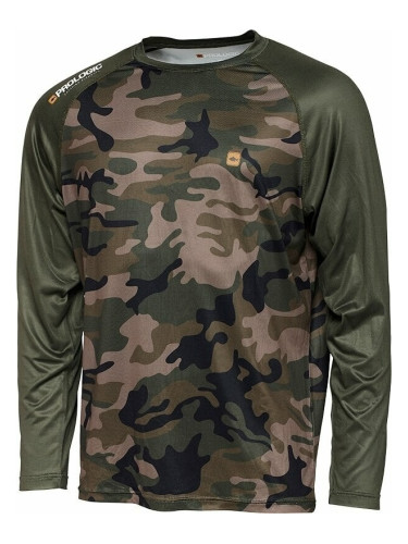 Prologic Тениска UV Camo Long Sleeve T-Shirt Camo/Green XL