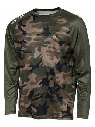 Prologic Тениска UV Camo Long Sleeve T-Shirt Camo/Green 2XL