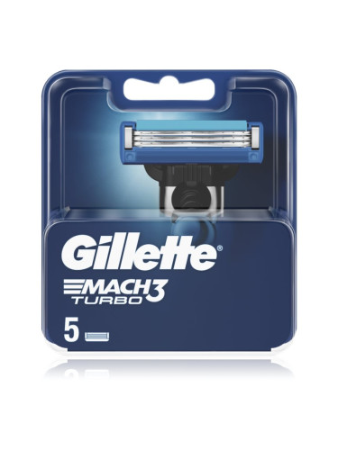 Gillette Mach3 Turbo сменяеми глави 5 бр.