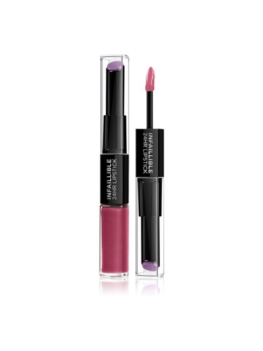 L’Oréal Paris Infallible 24H дълготрайно червило и гланц за устни 2 в 1 цвят 302 Rose Eternite 5,7 гр.