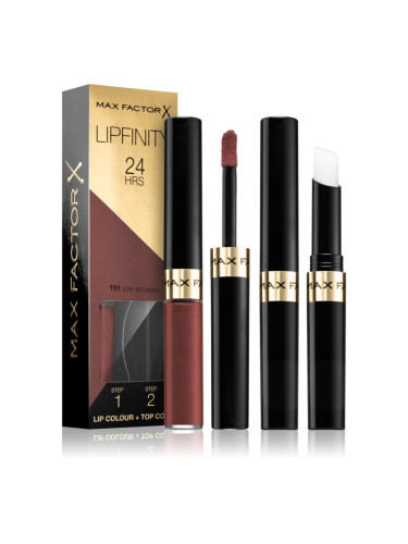 Max Factor Lipfinity Lip Colour дълготрайно червило с балсам цвят 191 Stay Bronzed 4,2 гр.