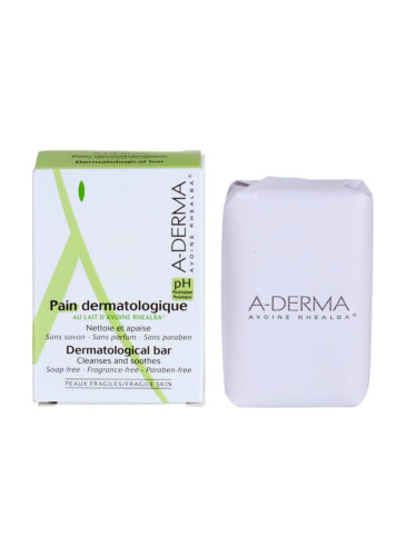A-Derma Original Care дерматологично кубче за миене за чувствителна и раздразнена кожа 100 гр.
