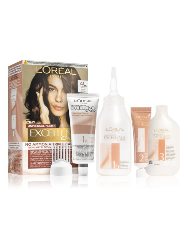 L’Oréal Paris Excellence Universal Nudes перманентната боя за коса цвят 4U 1 бр.