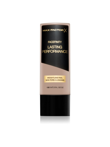 Max Factor Facefinity Lasting Performance течен фон дьо тен за дълготраен ефект цвят 106 Natural Beige 35 мл.