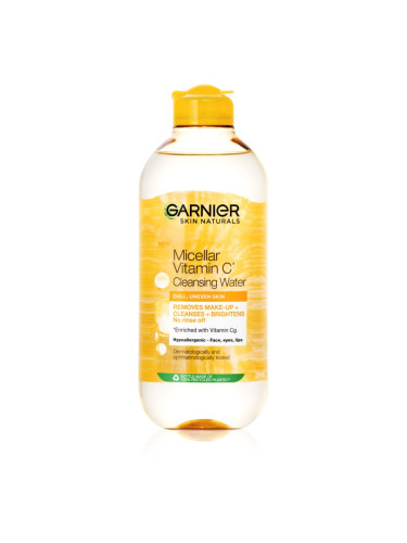 Garnier Skin Naturals Vitamin C почистваща и премахваща грима мицеларна вода 400 мл.
