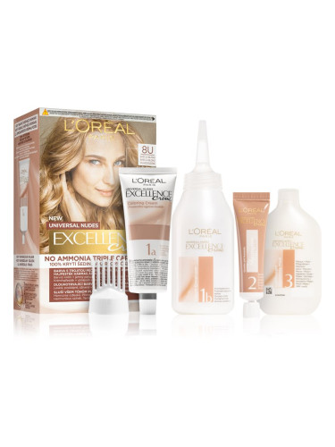 L’Oréal Paris Excellence Universal Nudes перманентната боя за коса цвят 8U 1 бр.