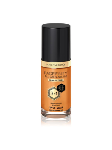 Max Factor Facefinity All Day Flawless дълготраен фон дьо тен SPF 20 цвят 89 Warm Praline 30 мл.