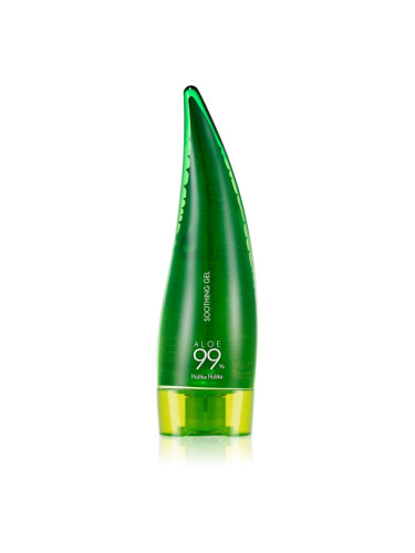 Holika Holika Aloe 99% гел за интензивна хидратация и освежаване на кожата на лицето с алое вера 250 мл.